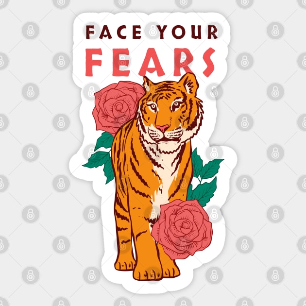 Face Your Fears Sticker by Ravensdesign